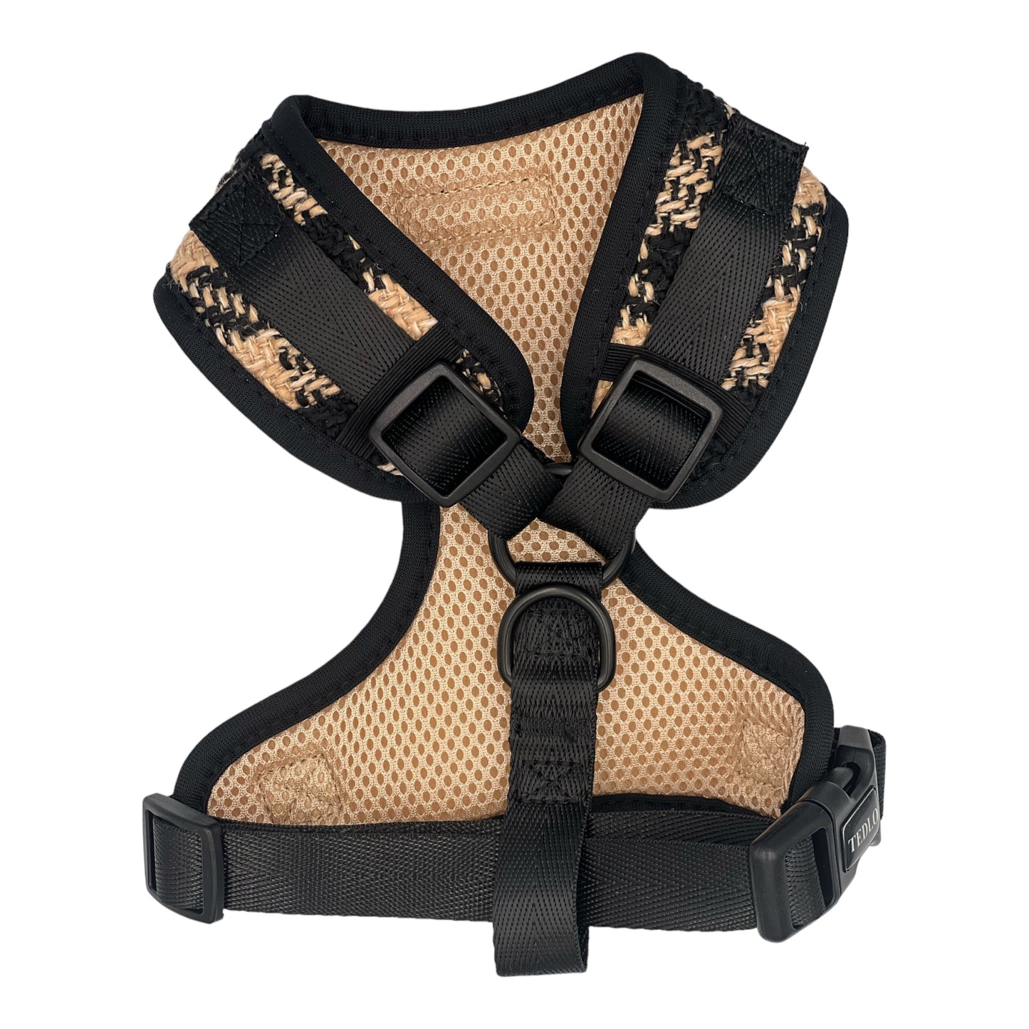 Szelki Bezuciskowe "Black-Beige"
