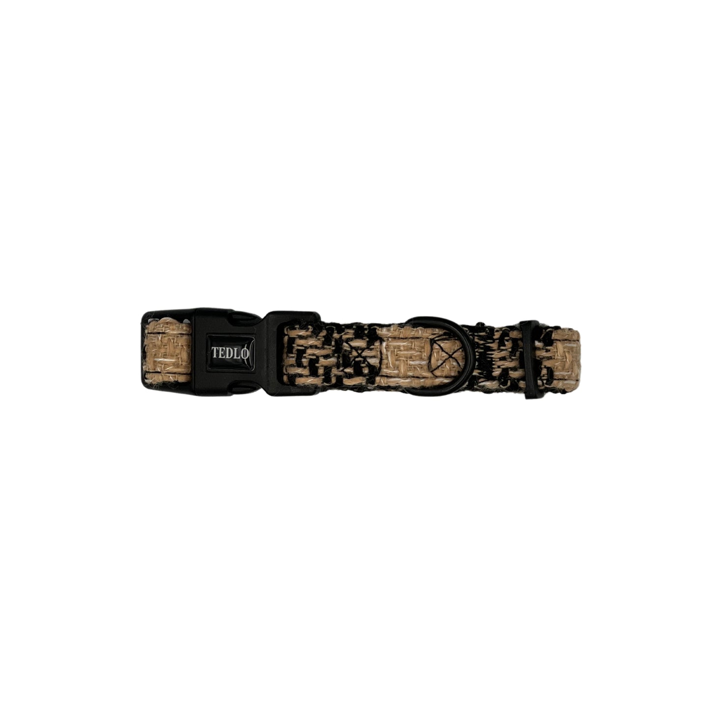 Obroża z kokardą ,,Mini Black-Beige"